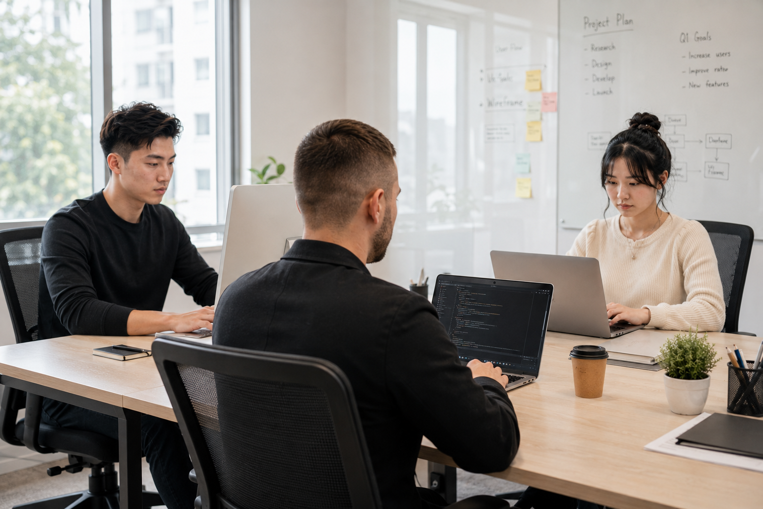 EdgeConsulx dedicated development team collaborating